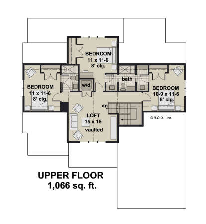 Second Floor for House Plan #098-00467