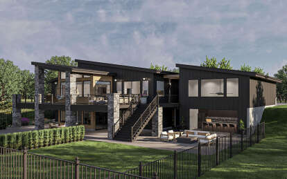 Contemporary House Plan #963-01078 Elevation Photo