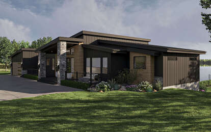 Contemporary House Plan #963-01078 Elevation Photo