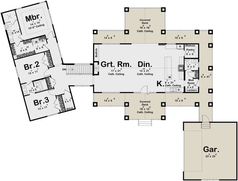 House Plan House Plan #32028 Drawing 1