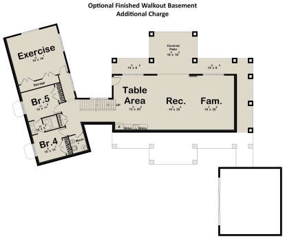 Basement for House Plan #963-01079
