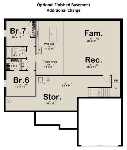 Basement for House Plan #963-01080