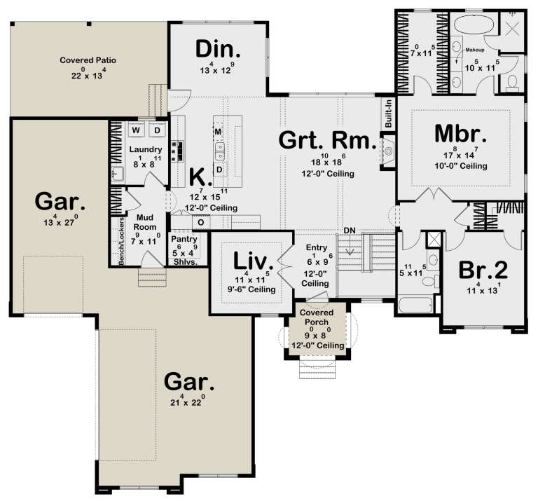 House Plan House Plan #32030 Drawing 1