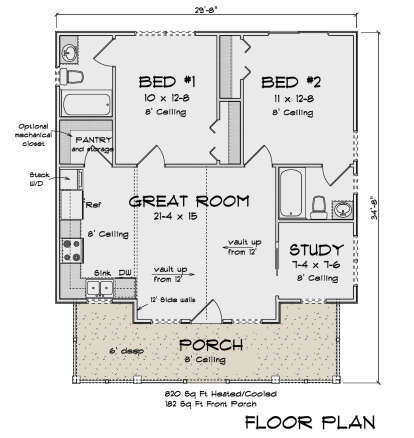 Main Floor  for House Plan #4848-00438