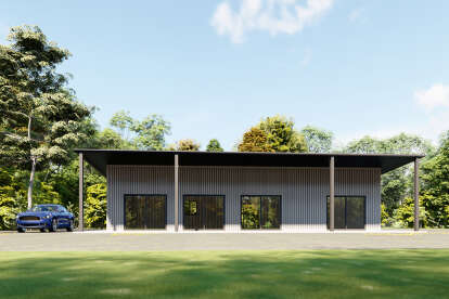 Barn House Plan #625-00010 Elevation Photo