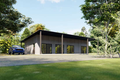 Barn House Plan #625-00010 Elevation Photo