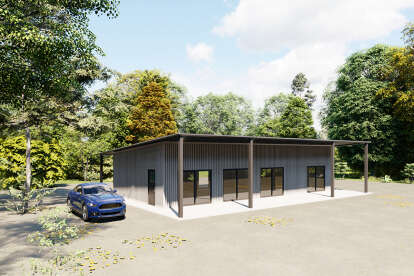 Barn House Plan #625-00010 Elevation Photo