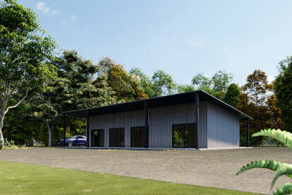 Barn House Plan #625-00010 Elevation Photo