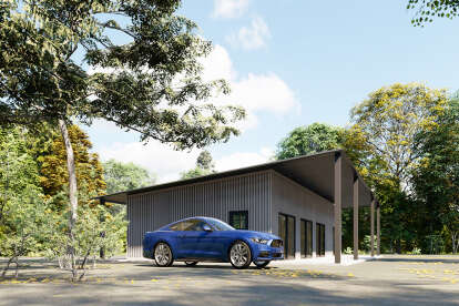 Barn House Plan #625-00010 Elevation Photo