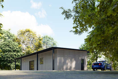 Barn House Plan #625-00010 Elevation Photo