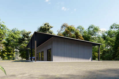Barn House Plan #625-00010 Elevation Photo
