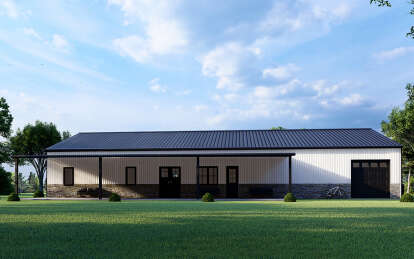 Barn House Plan #625-00013 Elevation Photo