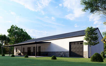 Barn House Plan #625-00013 Elevation Photo