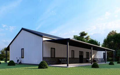 Barn House Plan #625-00013 Elevation Photo