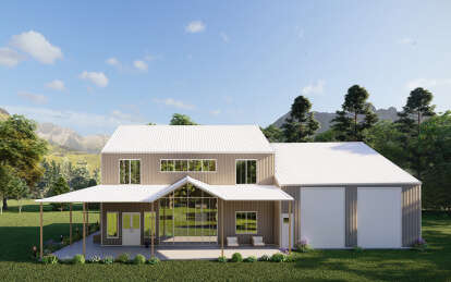 Barn House Plan #625-00014 Elevation Photo