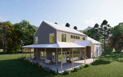 Barn House Plan #625-00014 Elevation Photo