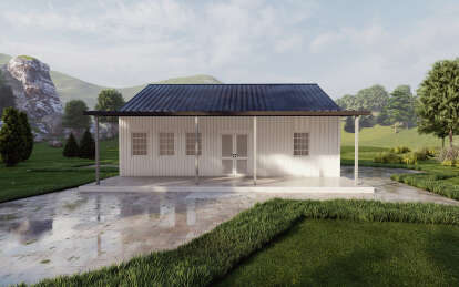 Barn House Plan #625-00015 Elevation Photo
