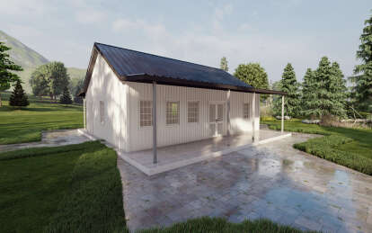 Barn House Plan #625-00015 Elevation Photo