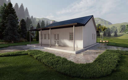Barn House Plan #625-00015 Elevation Photo