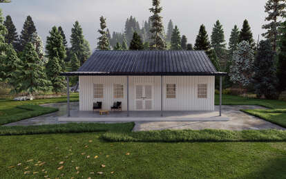 Barn House Plan #625-00015 Elevation Photo