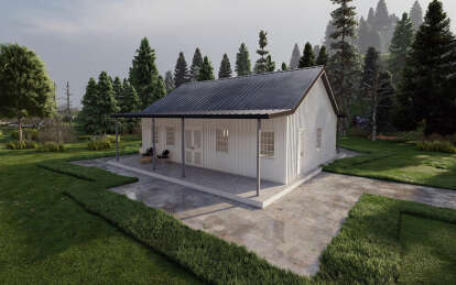 Barn House Plan #625-00015 Elevation Photo