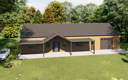 Barn House Plan #625-00018 Elevation Photo