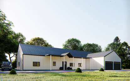 Barn House Plan #625-00019 Elevation Photo