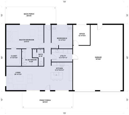 Main Floor  for House Plan #625-00021
