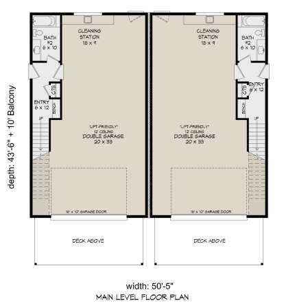 First Floor for House Plan #940-01204