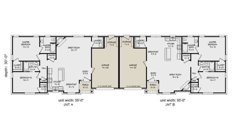 House Plan House Plan #32049 Drawing 1