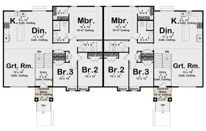 First Floor for House Plan #963-01082