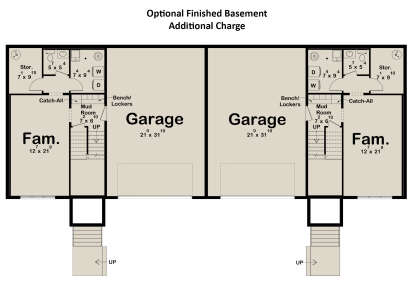 Basement for House Plan #963-01082