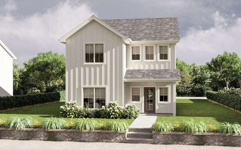 House Plan House Plan #32053 Angled Front Elevation