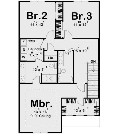 Second Floor for House Plan #963-01083