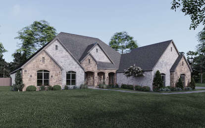 European House Plan #8318-00400 Elevation Photo
