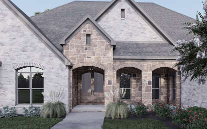 European House Plan #8318-00400 Elevation Photo