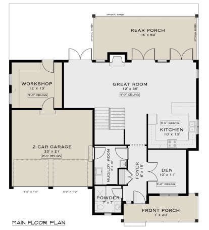 Main Floor  for House Plan #5984-00017