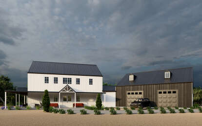 Barn House Plan #625-00022 Elevation Photo