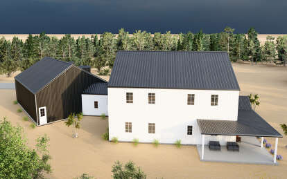 Barn House Plan #625-00022 Elevation Photo