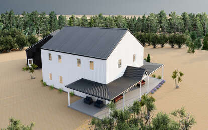 Barn House Plan #625-00022 Elevation Photo