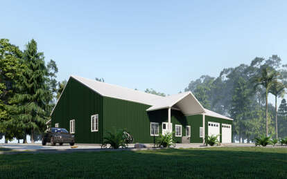 Barn House Plan #625-00023 Elevation Photo