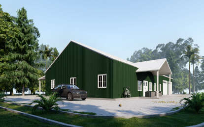 Barn House Plan #625-00023 Elevation Photo