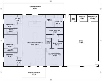 Main Floor  for House Plan #625-00023