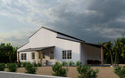 Barn House Plan #625-00024 Elevation Photo
