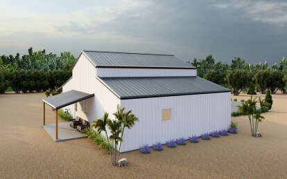 Barn House Plan #625-00024 Elevation Photo