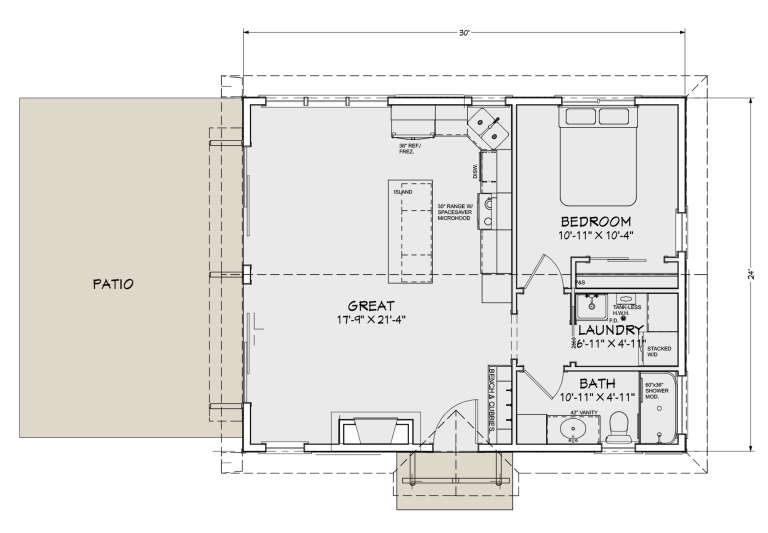 House Plan House Plan #32060 Drawing 1