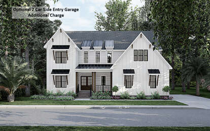 Modern Farmhouse House Plan #6261-00068 Elevation Photo