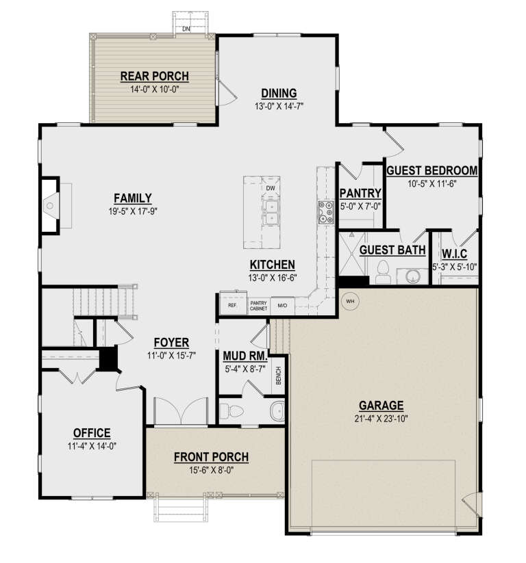 House Plan House Plan #32061 Drawing 1