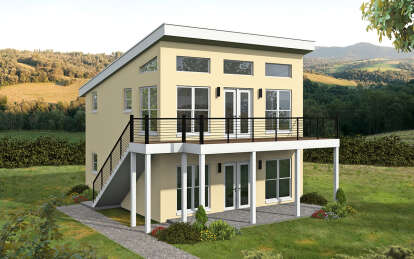 Modern House Plan #940-01207 Elevation Photo