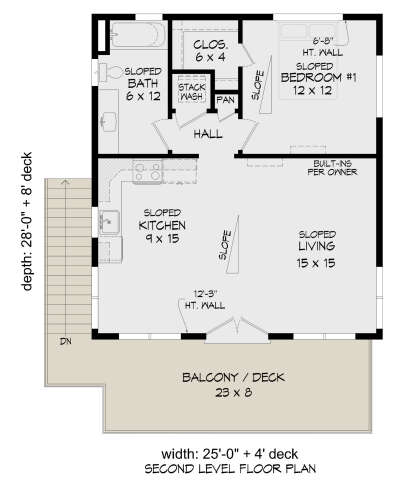 Unit B for House Plan #940-01207